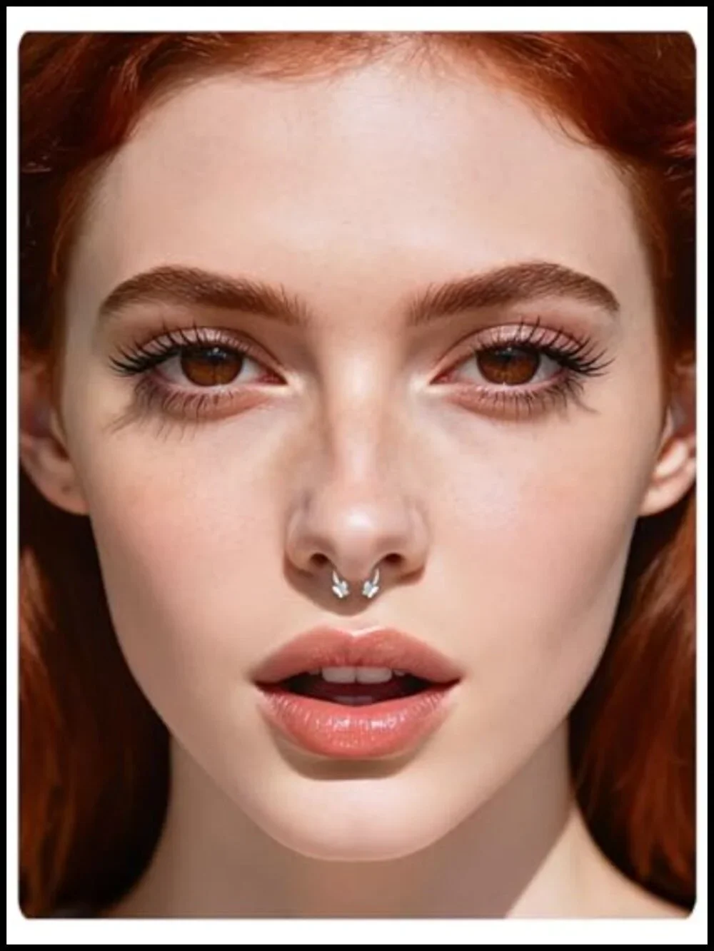 ASTM F136 Titanium 16G Internal Thread Horseshoe Septum Ring Piercing Jewelry